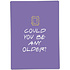 Kaart blanche - wenskaart - could you be any older Kaart blanche - wenskaart - could you be any older
