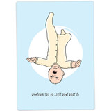 Kaart Blanche Kaart blanche - wenskaart - don't drop it (blauw)