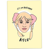Kaart Blanche Kaart blanche - wenskaart - it's ya birthday bitch
