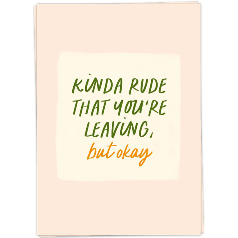 Kaart Blanche Kaart blanche - wenskaart - kinda rude