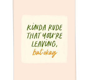 Kaart Blanche Kaart blanche - wenskaart - kinda rude