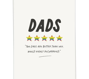 Kaart Blanche Kaart blanche - wenskaart - two dads review