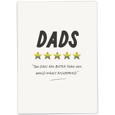 Kaart Blanche Kaart blanche - wenskaart - two dads review Kaart Blanche Kaart blanche - wenskaart - two dads review