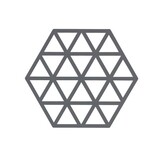 Zone Denmark Zone - panonderzetter triangles (16x14cm) - cool grey Zone Denmark Zone - panonderzetter triangles (16x14cm) - cool grey