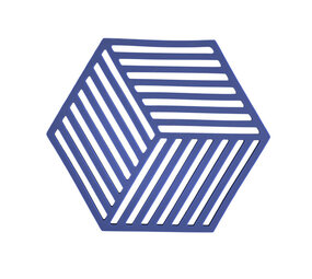 Zone Denmark Zone - panonderzetter hexagon (16x14cm) - indigo