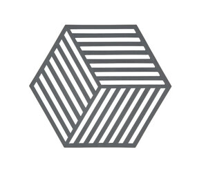 Zone Denmark Zone - panonderzetter hexagon (16x14cm) - cool grey