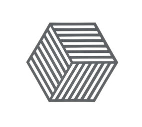 Zone Denmark Zone - panonderzetter hexagon (16x14cm) - cool grey Zone Denmark Zone - panonderzetter hexagon (16x14cm) - cool grey
