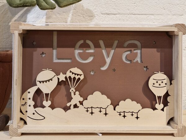 Houtlokael Het Houtlokael - naamlamp - Leya Houtlokael Het Houtlokael - naamlamp - Leya