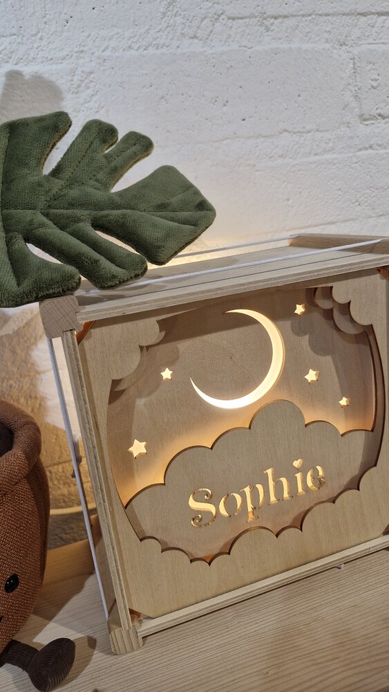 Houtlokael Het Houtlokael - naamlamp - Sophie Houtlokael Het Houtlokael - naamlamp - Sophie