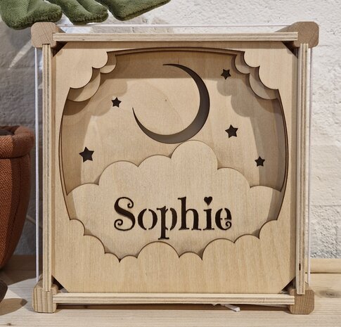 Houtlokael Het Houtlokael - naamlamp - Sophie Houtlokael Het Houtlokael - naamlamp - Sophie