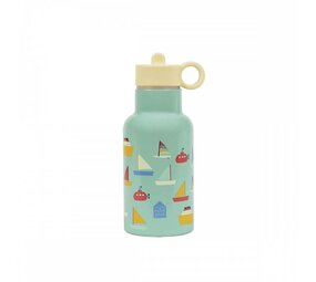 Petit jour Petit Jour - thermo drinkfles (350 ml) - zeilschip Petit jour Petit Jour - thermo drinkfles (350 ml) - zeilschip