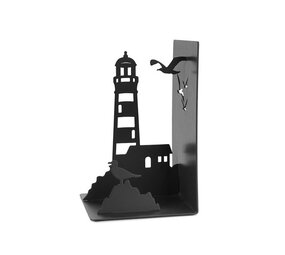 Balvi Balvi - boekensteun - lighthouse zwart Balvi Balvi - boekensteun - lighthouse zwart