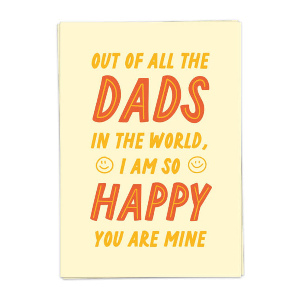 Kaart Blanche Kaart blanche - wenskaart - out of all the dads Kaart Blanche Kaart blanche - wenskaart - out of all the dads