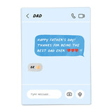 Kaart Blanche Kaart blanche - wenskaart - father's day text