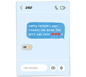 Kaart Blanche Kaart blanche - wenskaart - father's day text Kaart Blanche Kaart blanche - wenskaart - father's day text