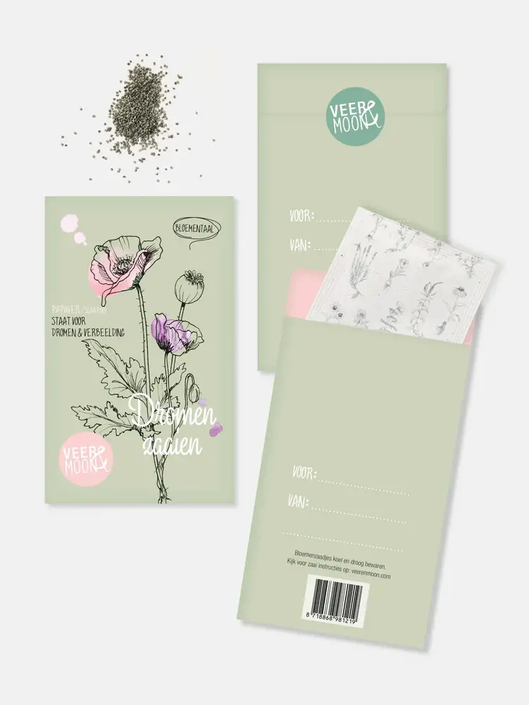 Veer & Moon Veer & Moon - bloemzaadjes - dromen zaaien Veer & Moon Veer & Moon - bloemzaadjes - dromen zaaien