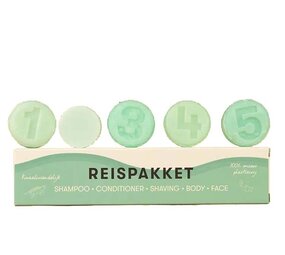 Shampoo bars SB - reispakket - aloe vera komkommer (5 mini bars)