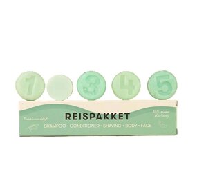 Shampoo bars SB - reispakket - aloe vera komkommer (5 mini bars) Shampoo bars SB - reispakket - aloe vera komkommer (5 mini bars)
