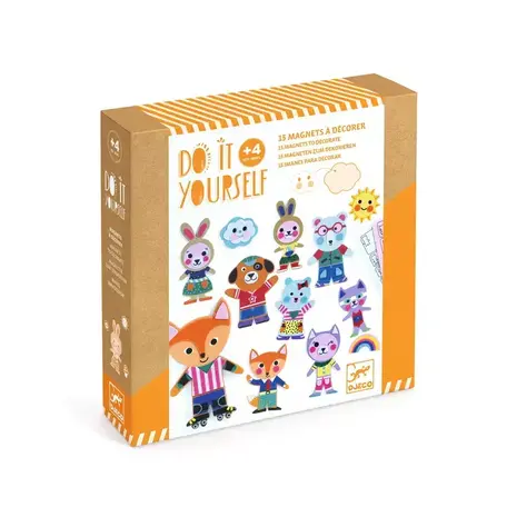 Djeco Djeco - diy magneten - funky familie Djeco Djeco - diy magneten - funky familie