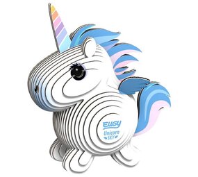 Eugy Eugy - 3d model - eenhoorn blauw (nr 069)