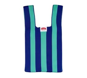 Kitsch Kitchen Kitsch kitchen - poppy bag - blue vertical stripes