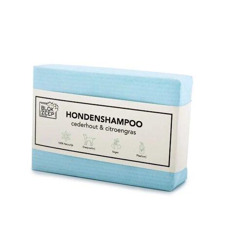 Blokzeep Blokzeep - shampoo bar hond - cederhout & citroengras (100g) Blokzeep Blokzeep - shampoo bar hond - cederhout & citroengras (100g)