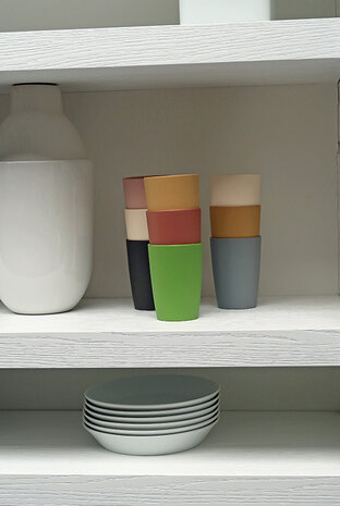 Zuperzozial Zuperzozial - nature beker (340 ml) - steenrood Zuperzozial Zuperzozial - nature beker (340 ml) - steenrood