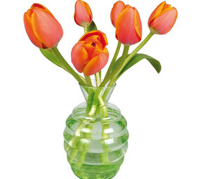 Flatflowers Flat flowers - raamsticker - tulp oranje (30 x 30 cm)
