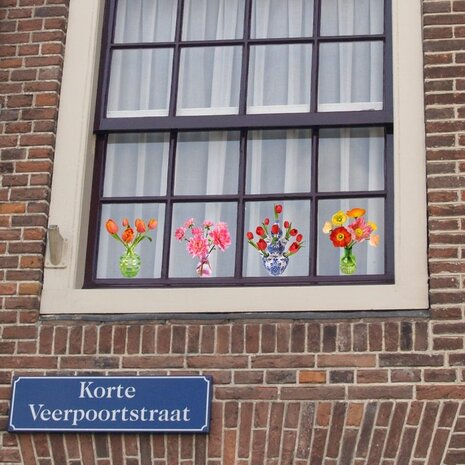 Flatflowers Flat flowers - ansichtkaart raamsticker - tulp oranje (15 x 15 cm) Flatflowers Flat flowers - ansichtkaart raamsticker - tulp oranje (15 x 15 cm)