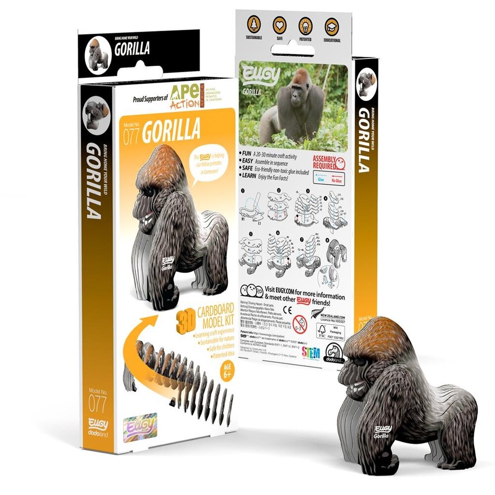 Eugy Eugy - 3d model - gorilla (nr 077) Eugy Eugy - 3d model - gorilla (nr 077)