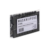 Mijn stijl Mijn stijl - wasknijpers - 95% gerecycled zwart (set van 10)