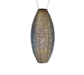 Lumiz Lumiz - solar lantaarn - long oval 20 paisley - gold Lumiz Lumiz - solar lantaarn - long oval 20 paisley - gold