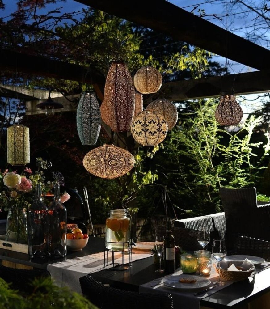 Lumiz Lumiz - solar lantaarn - balloon xl - lace sage green