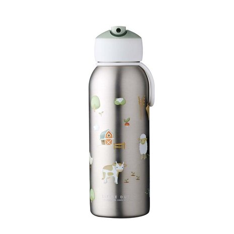 Mepal Mepal - isoleerfles flip-up campus (350 ml) - little farm Mepal Mepal - isoleerfles flip-up campus (350 ml) - little farm