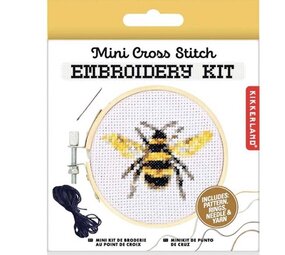 Kikkerland Kikkerland - borduur kit - bee