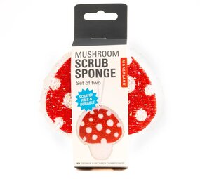 Kikkerland Kikkerland - spons - paddestoelen (set van 2) Kikkerland Kikkerland - spons - paddestoelen (set van 2)