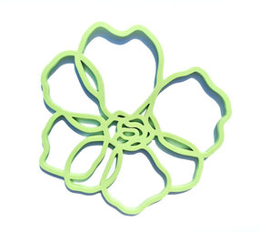 Tools2cook Tools2cook - siliconen panonderzetter anemone - green