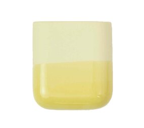 Studio Harm en Elke Studio Harm en Elke - dip wall vase short - yellow 084
