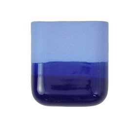 Studio Harm en Elke Studio Harm en Elke - dip wall vase short - cobalt 094