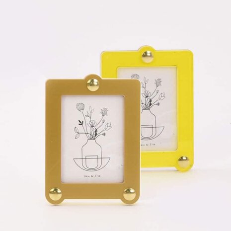 Studio Harm en Elke Studio Harm en Elke - desk frame small square - yellow/gold
