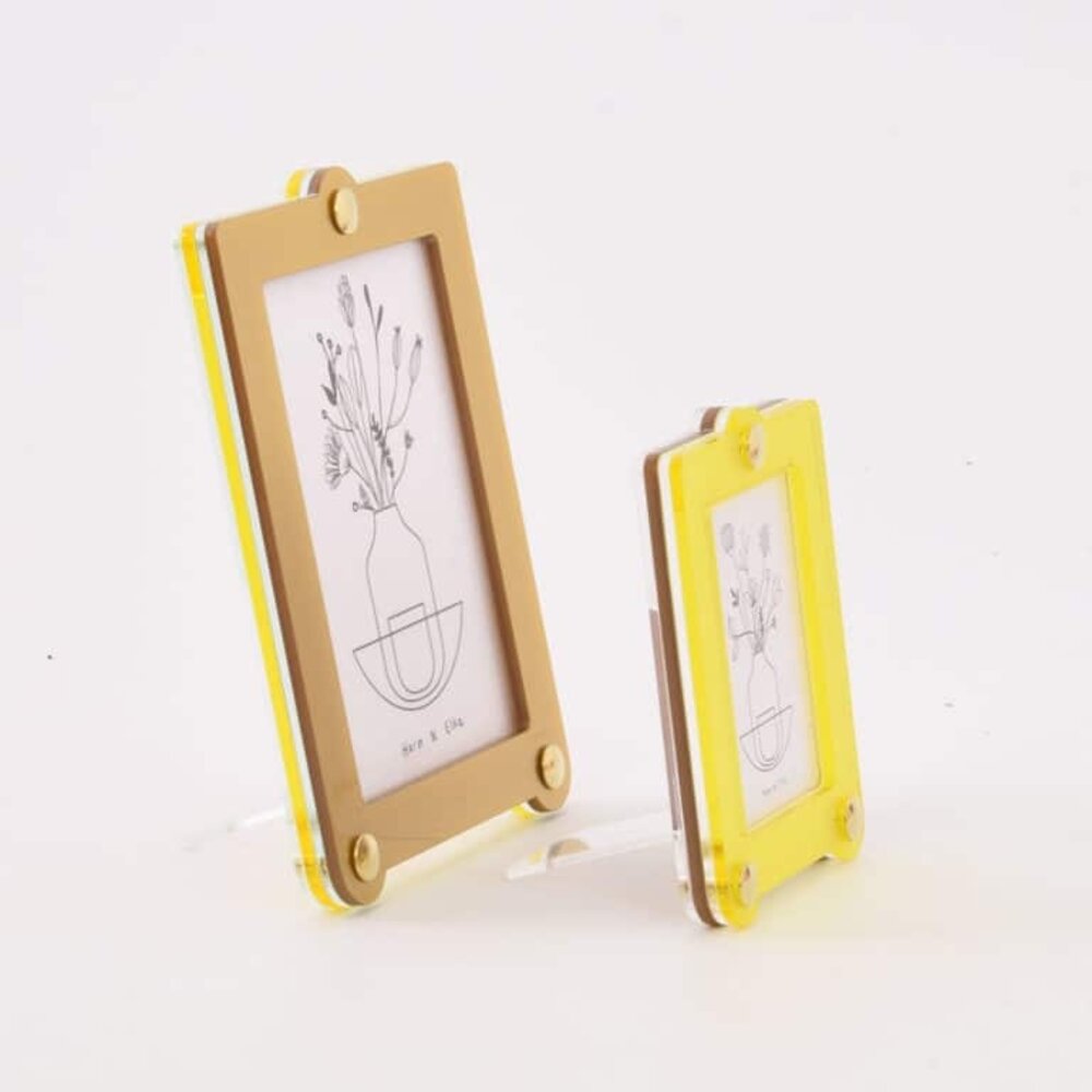 Studio Harm en Elke Studio Harm en Elke - desk frame small square - yellow/gold