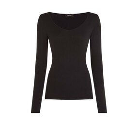 King Louie King Louie - carice v top uni rib - black King Louie King Louie - carice v top uni rib - black