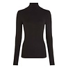 King Louie King Louie - rollneck top uni rib - black King Louie King Louie - rollneck top uni rib - black