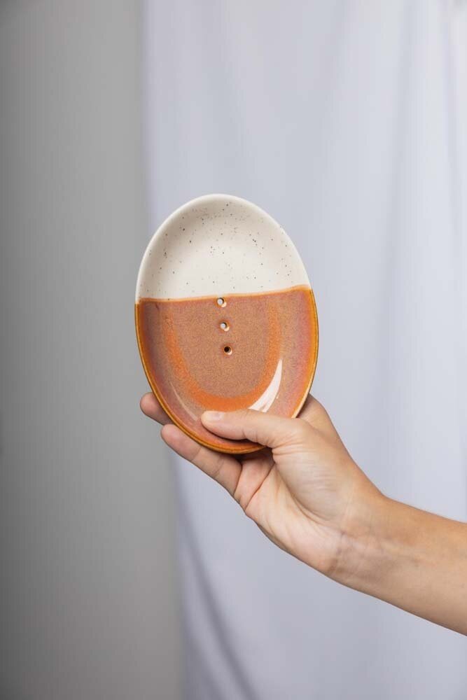 Tranquillo Tranquillo - zeepbakje - rustic terra/wit