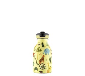 24 Bottles 24 Bottles - rvs drinkfles (250 ml) - jungle friends 24 Bottles 24 Bottles - rvs drinkfles (250 ml) - jungle friends