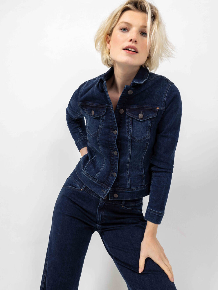 Cloud9 Cloud9 - zoe jacket - mid blue denim Cloud9 Cloud9 - zoe jacket - mid blue denim