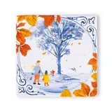 Storytiles Storytiles - tegel small - walking through fall (10x10 cm)