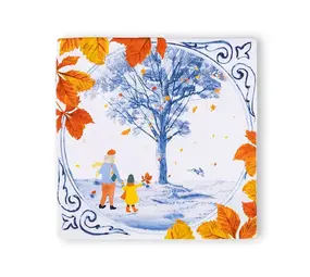 Storytiles Storytiles - tegel small - walking through fall (10x10 cm) Storytiles Storytiles - tegel small - walking through fall (10x10 cm)