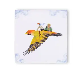Storytiles Storytiles - tegel small - travelling bird (10x10 cm) Storytiles Storytiles - tegel small - travelling bird (10x10 cm)