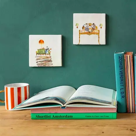 Storytiles Storytiles - tegel small - taking my time (10x10 cm) Storytiles Storytiles - tegel small - taking my time (10x10 cm)